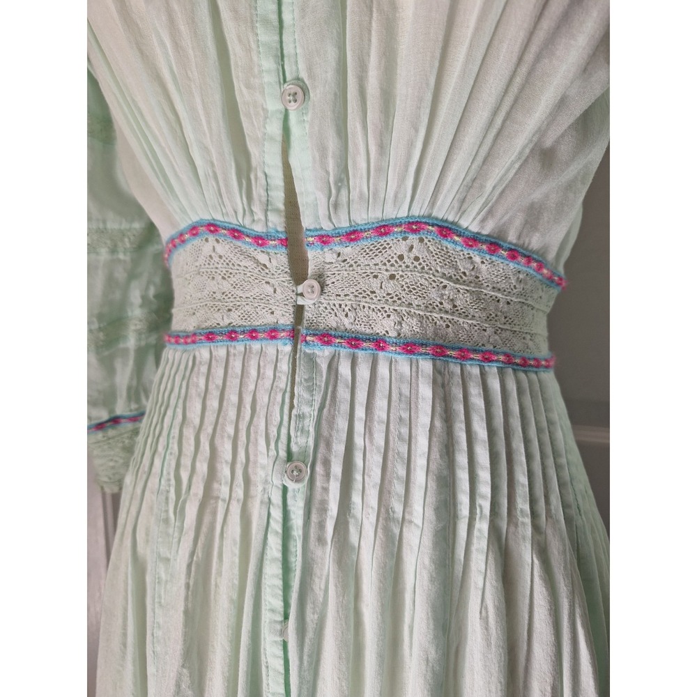 Pitusa x Millie Mackintosh Cotton Edwardian Cottage Prairie Easter Maxi Dress - Picture 4 of 14